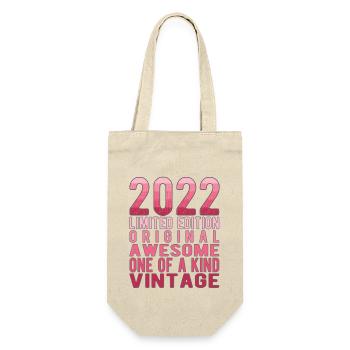 Edition limitée depuis 2022 Anniversaire Millésime 2022 - Sac à bouteille - nature - Devant