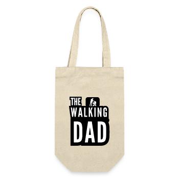 The Walking Dad Daddy Stroller White Black - Geschenkbeutel für Flaschen - Natur - Vorne
