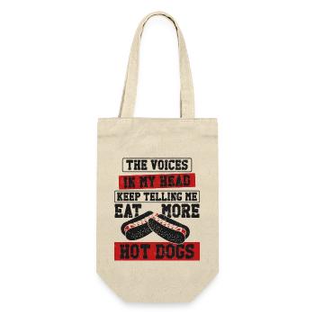 Hot Dog Adult The Voices In My - Gift Bag for Bottles - nature - Front