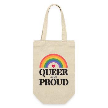 Mois de la fierté LGBT - Queer et fier - Sac à bouteille - nature - Devant