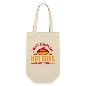 Hot Dog Adulte Je ne mange pas toujours - Sac à bouteille - nature - Devant
