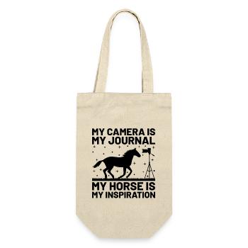 Horse Photography Horseback Riding Horses Hobby Ph - Gift Bag for Bottles - nature - Front