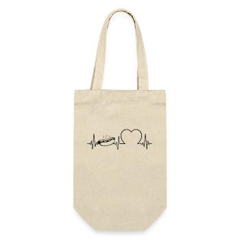 Hot Dog Adult Heartbeat - Gift Bag for Bottles - nature - Front