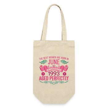 June 1993 Female Birthday June 1993 - Gift Bag for Bottles - nature - Front