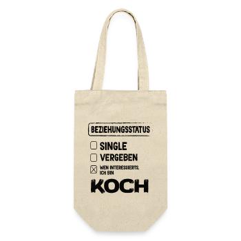 Koch Beziehungsstatus - Geschenkbeutel für Flaschen - Natur - Vorne
