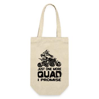 Just One More Quad I Promise Quad AtV Quads - Geschenkbeutel für Flaschen - Natur - Vorne