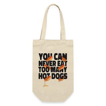 Hot Dog Adult You Can Never Eat - Gift Bag for Bottles - nature - Front