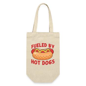 Hot Dog Adult Fueled By Hot Dogs - Gift Bag for Bottles - nature - Front
