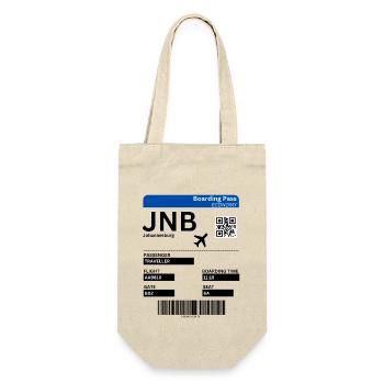 Johannesburg Boarding Pass South Africa Holiday Idea - Gift Bag for Bottles - nature - Front