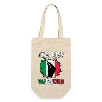 Italien Italiener Vaffanculo - Geschenkbeutel für Flaschen - Natur - Vorne
