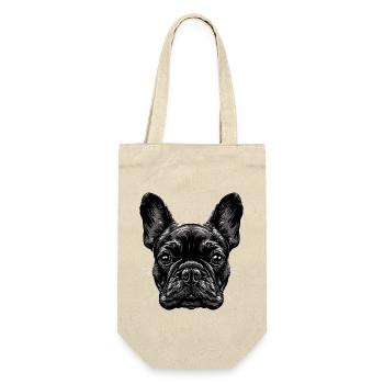 Bouledogue français motif chien bouledogues dogue allemand - Sac à bouteille - nature - Devant