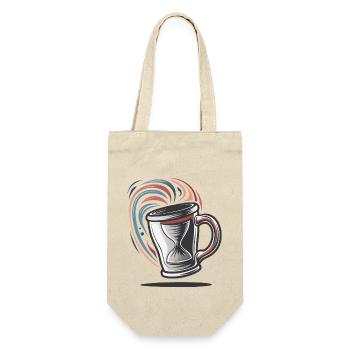 UNE TASSE À CAFÉ QUI VOYAGE DANS LE TEMPS - Sac à bouteille - nature - Devant