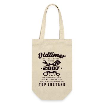 Oldtimer Special Edition Model 2007 Birthday - Gift Bag for Bottles - nature - Front