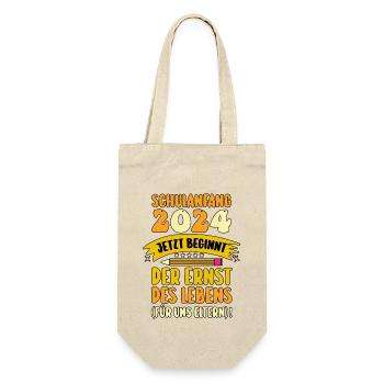 Parents School Child Primary School First Grade Enrollment - Gift Bag for Bottles - nature - Front