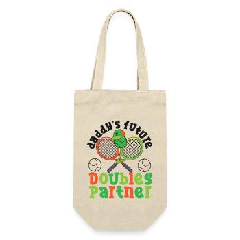 Drôle de joueur de tennis raquette papa - Sac à bouteille - nature - Devant