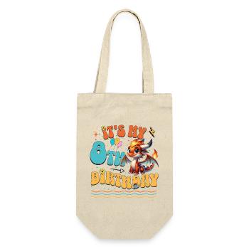 Dragon 8th Birthday Dragon - Gift Bag for Bottles - nature - Front