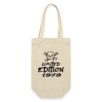 Limited Edition 1979 Geburtstag 1979 Geboren - Geschenkbeutel für Flaschen - Natur - Vorne