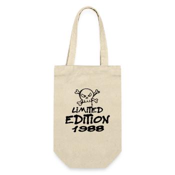 Limited Edition 1988 Geburtstag 1988 Geboren - Geschenkbeutel für Flaschen - Natur - Vorne