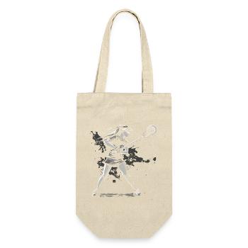 Lacrosse Player - Gift Bag for Bottles - nature - Front