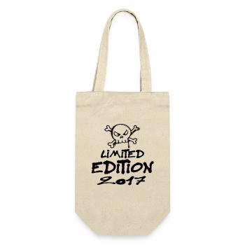 Limited Edition 2017 Geburtstag 2017 Geboren - Geschenkbeutel für Flaschen - Natur - Vorne
