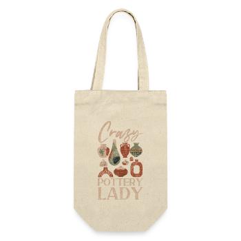 Pottery Ceramics Artist Crazy - Gift Bag for Bottles - nature - Front