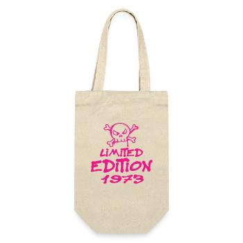 Limited Edition 1973 Geburtstag 1973 Geboren - Geschenkbeutel für Flaschen - Natur - Vorne