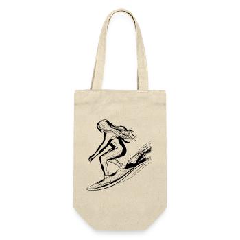Surfeuse Fille - Sac à bouteille - nature - Devant