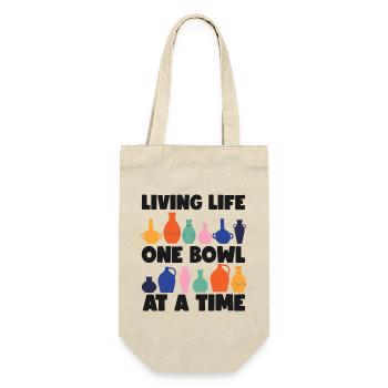 Pottery Ceramics Artist Living - Geschenkbeutel für Flaschen - Natur - Vorne