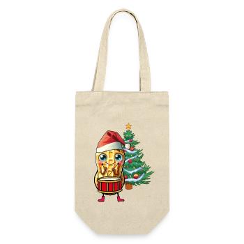 Peanut Gnome Gnome Drum Noël Père Noël - Sac à bouteille - nature - Devant