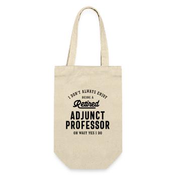 Retired Adjunct Professor Pride - Gift Bag for Bottles - nature - Front