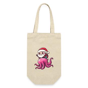 Méduse Père Noël dessin animé - Sac à bouteille - nature - Devant
