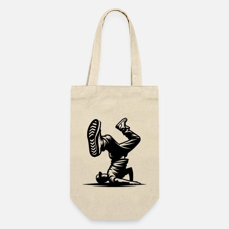 Breakdance - Geschenkbeutel für Flaschen - Natur