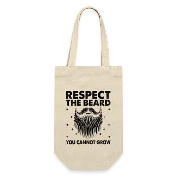 Respect The Beard You Cannot Grow Facial Hair - Gift Bag for Bottles - nature - Front