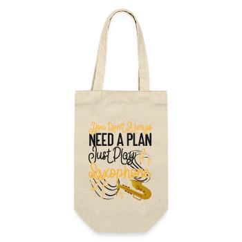 Saxophones You Don't Always Need A - Gift Bag for Bottles - nature - Front