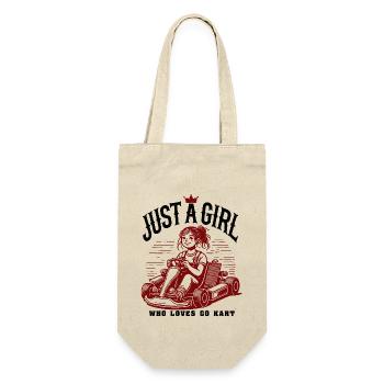 Juste une fille qui aime le karting design vintage - Sac à bouteille - nature - Devant