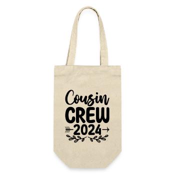 Cousin Crew 2024 Pregnancy Announcement Family - Gift Bag for Bottles - nature - Front