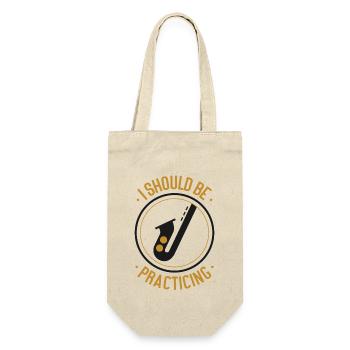 Saxophones I Should Be Practicing - Gift Bag for Bottles - nature - Front
