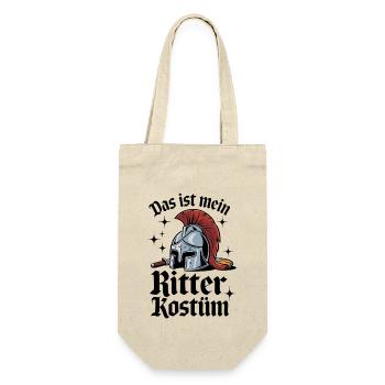 Das ist mein Ritter Kostüm - Geschenkbeutel für Flaschen - Natur - Vorne