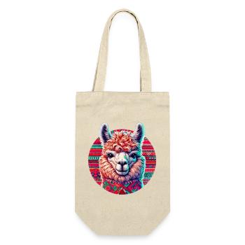 Alpaca - Gift Bag for Bottles - nature - Front