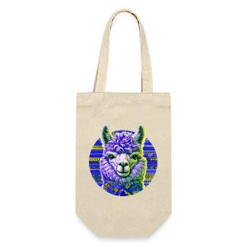 Alpaca - Gift Bag for Bottles - nature - Front