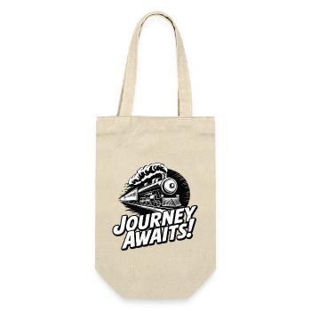 TRAIN JOURNEY AWAITS - Gift Bag for Bottles - nature - Front