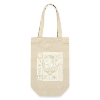 Japanese Retro Ukiyo-e Streetwear with Ramen - Gift Bag for Bottles - nature - Front