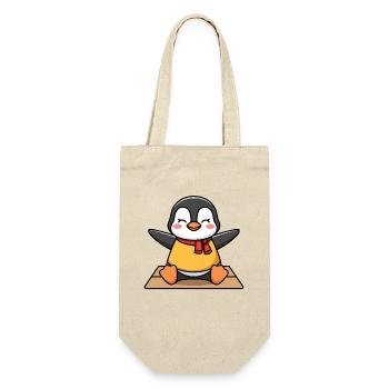 Relaxing Yoga Penguin for Kids and Families - Gift Bag for Bottles - nature - Front