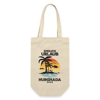 Hurghada Urlaub 2025 Ägypten Reise - Geschenkbeutel für Flaschen - Natur - Vorne