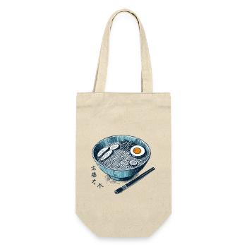 Ramen Noodles Ukiyo-E Japan Retro Streetwear - Gift Bag for Bottles - nature - Front