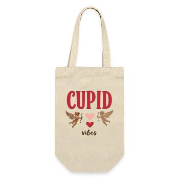 Romantisches Valentinstag Liebe & Valentinstag - Geschenkbeutel für Flaschen - Natur - Vorne