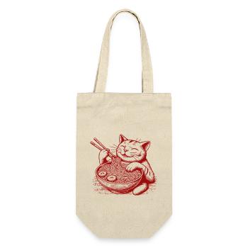 Ramen Noodles Kawaii Cat Streetwear Japonais - Sac à bouteille - nature - Devant