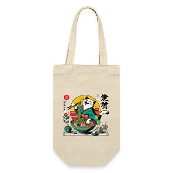 Japanese Retro Ukiyo-E Ramen Noodles Streetwear - Gift Bag for Bottles - nature - Front