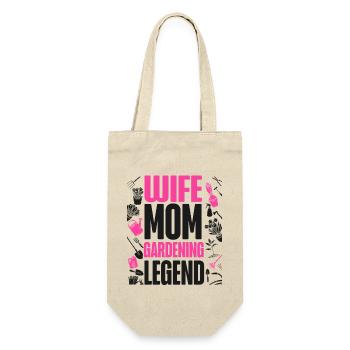 Plant Lover Gardening Wife Mom - Gift Bag for Bottles - nature - Front