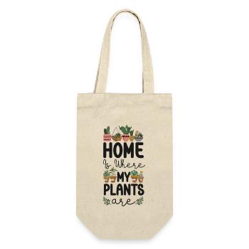 Plant Lover Gardening Home Is - Gift Bag for Bottles - nature - Front